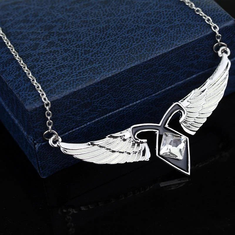 Angel Wings Pendant Necklace – Mortal Instruments Inspired Pendant Necklace Babs