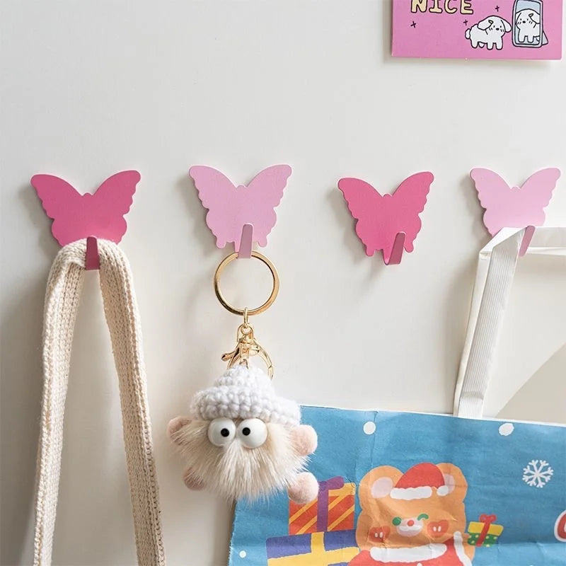 3-Pack Stainless Steel Butterfly Hooks – No-Drill Adhesive Wall Hooks Adhesive Wall Hooks Babs