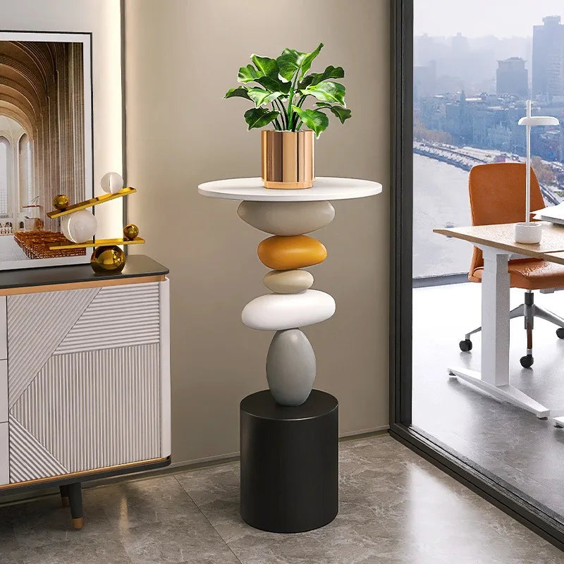 Modern Round Side Table | Minimalist Living Room & Bedroom Modern Side Table Babs