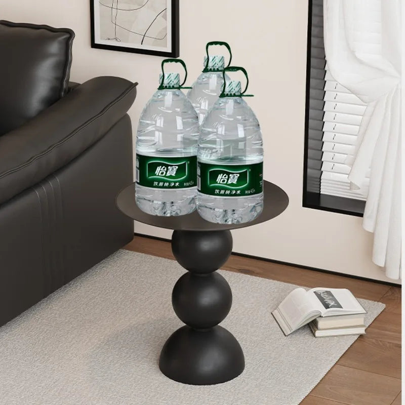 Retro Round Side Table – Minimalist Metal Coffee & Bedside Table Round Side Table Babs