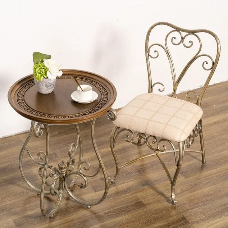 Retro Round Solid Oak Side Table – Wooden Corner & Coffee Table Wooden Side Table Babs