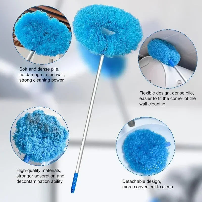 Extendable Microfiber Feather Duster – Washable & Reusable Extendable Feather Duster Babs