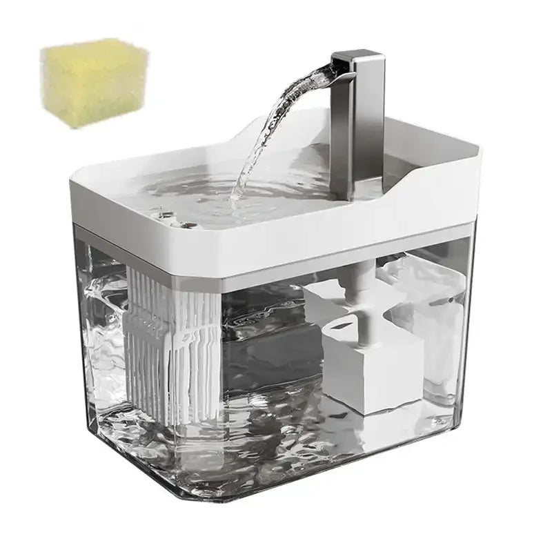 Cat Water Fountain – Auto Filter, Anti-Dry Pump Included Cat Water Fountain Babs White 1pc 1.5L