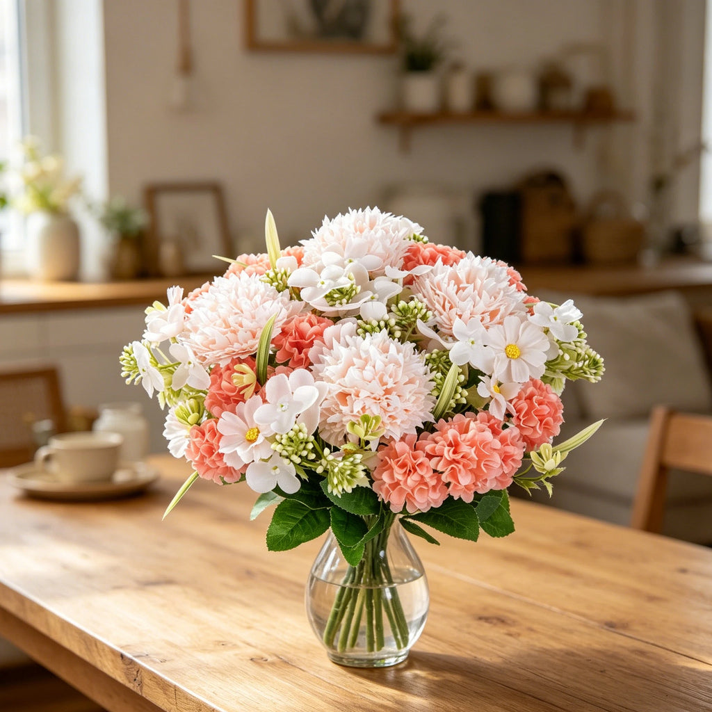 Silk Rose Artificial Flower Bouquet for Wedding & Home Decor Artificial Flower Bouquet Babs