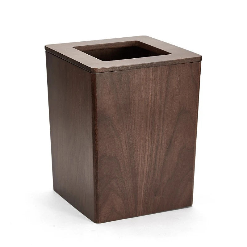 Nordic Wooden Trash Can 12L | Home Waste Bin | Rectangular Wooden Waste Bin Babs