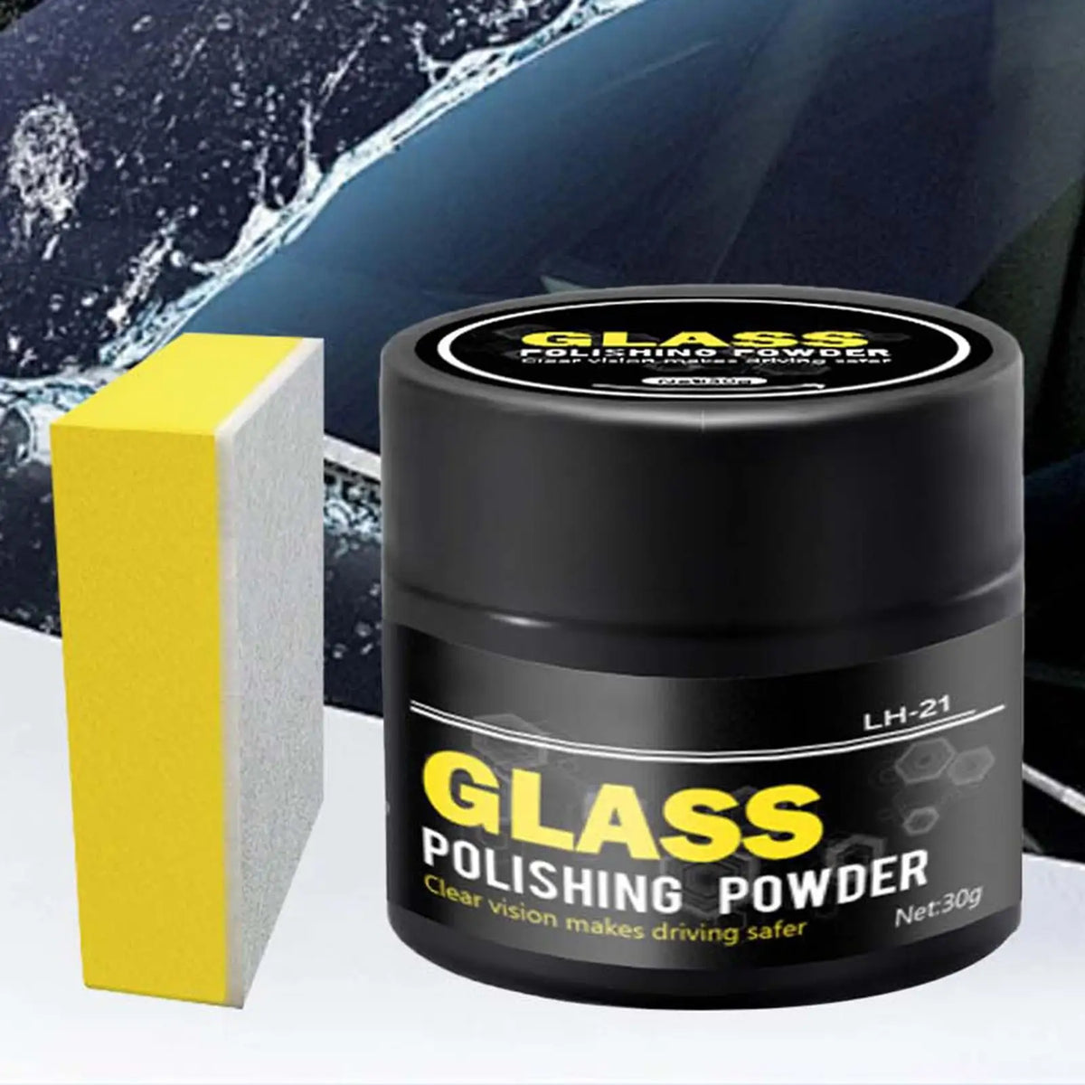 Cerium Oxide Glass Polishing Kit – Car Window & Mirror Restorer Glass Polishing Compound Babs