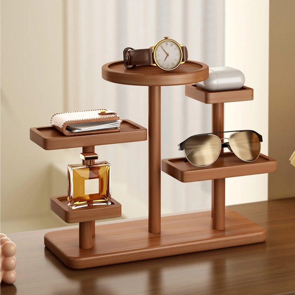 Wooden Display Riser Stand – Perfume, Figures & Doll Shelf Display Riser Shelf Babs