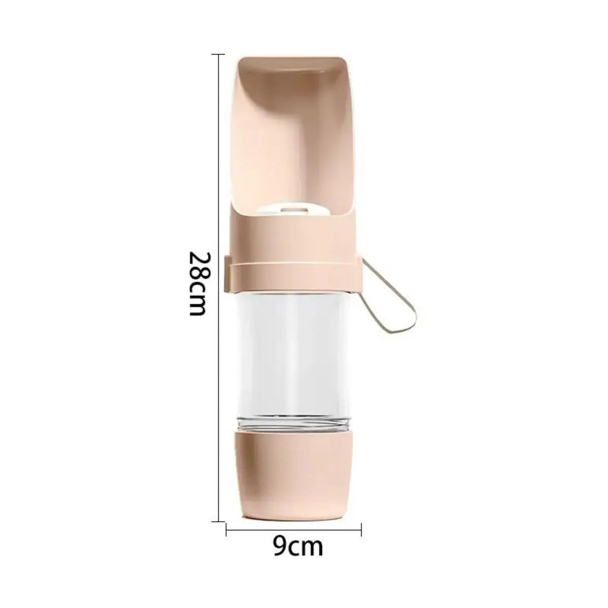 Portable Pet Water Bottle & Food Container – Travel Dog Bowl Pet Travel Bottle Babs Pink