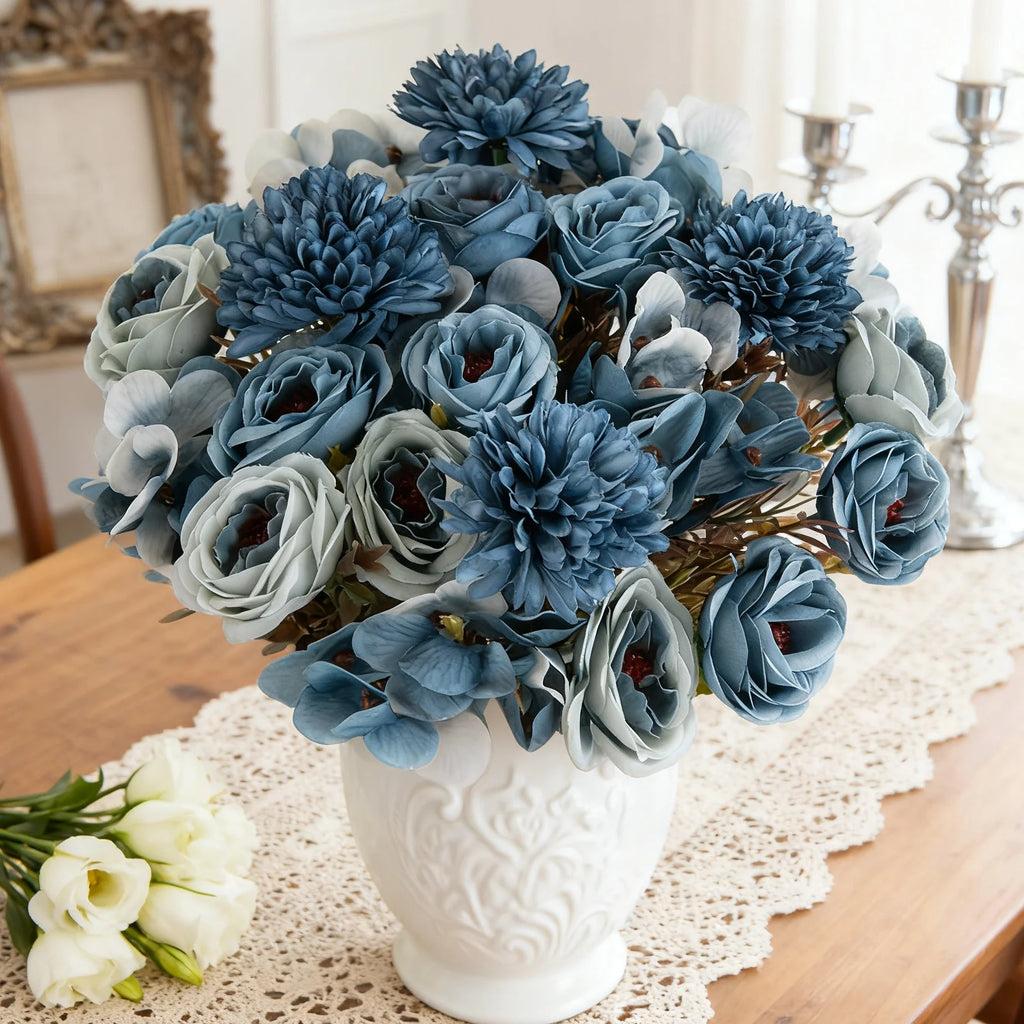 Artificial Silk Rose Bouquet for Wedding, Home & DIY Décor Artificial Flower Bouquet Babs
