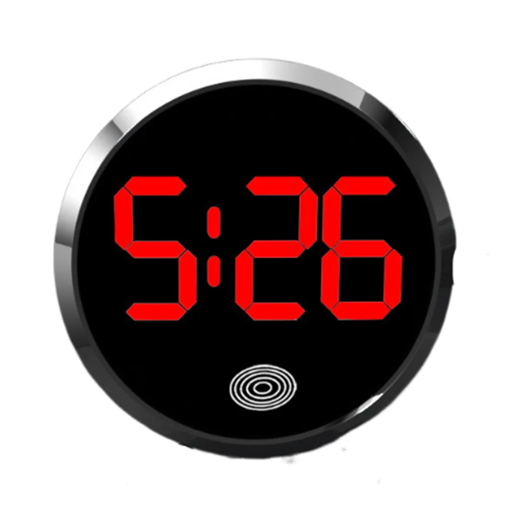 Touch-Activated LED Car Dashboard Clock – Mini Digital Clock Car Dashboard Clock Babs C- Red Light