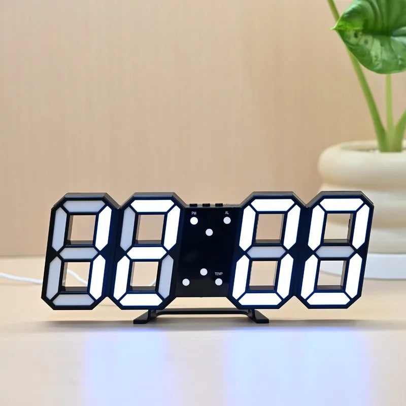 3D LED Digital Alarm Clock – Time, Date & Temperature LED Alarm Clock Babs