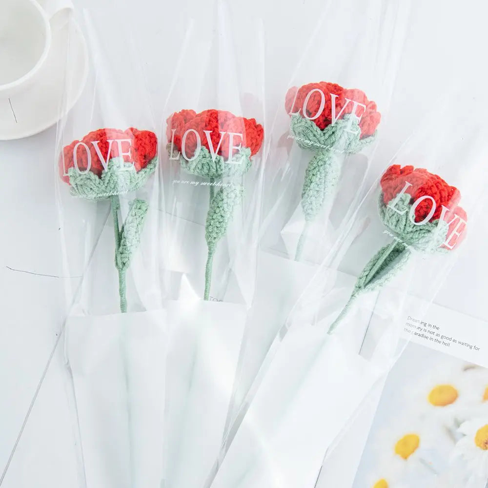 Handmade Crochet Rose Bouquet – Artificial Flowers Gift Artificial Flower Bouquet Babs