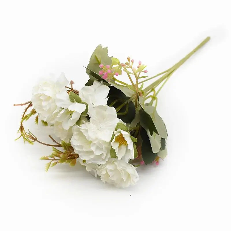 Silk Peony Artificial Flower Bouquet – Wedding & Home Décor Artificial Flower Bouquet Babs color 7 1 pc