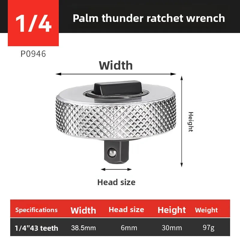 Palm Ratchet Wrench 1/4 3/8 1/2 Drive – Reversible Thumbwheel Palm Ratchet Wrench Babs C