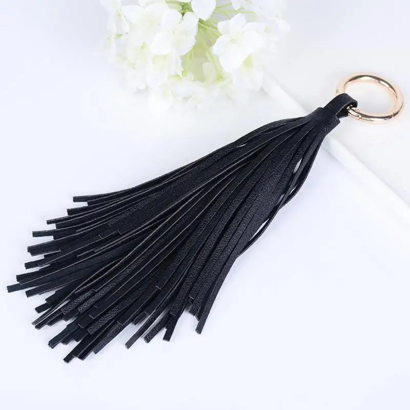 PU Leather Tassel Keychain – Women's Handbag & Car Keyring Tassel Keychain Babs