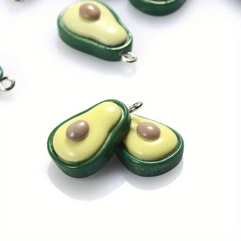 20Pcs Mini Avocado Charms Pendants for DIY Jewelry Making Jewelry Charms Babs
