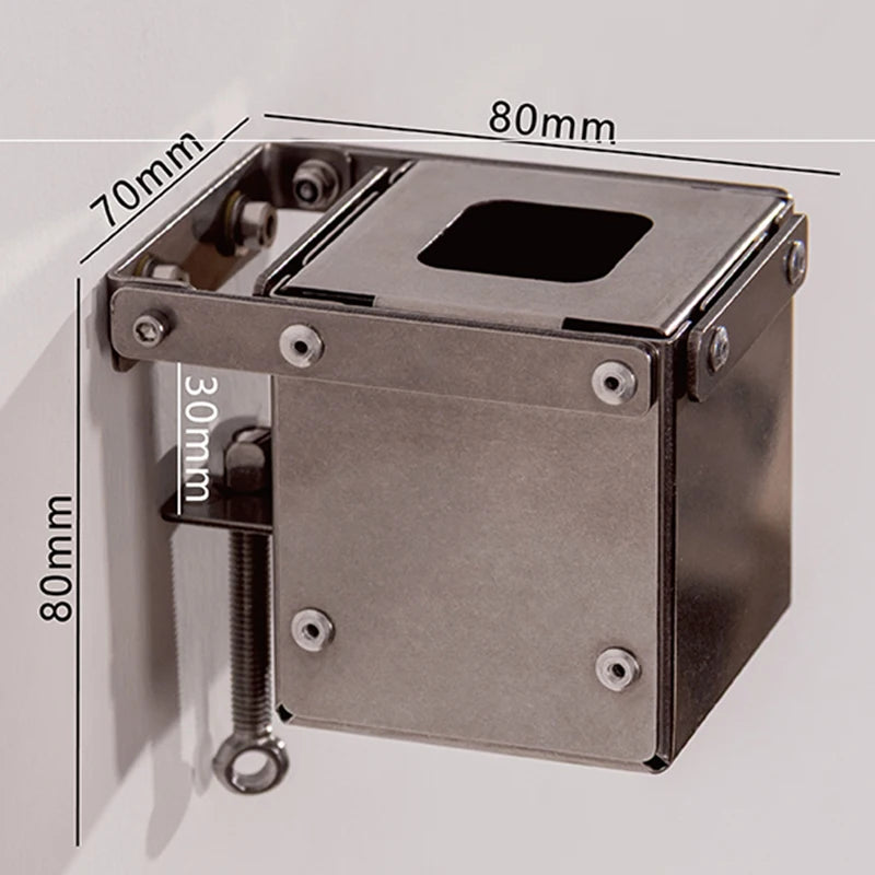 Stainless Steel Wall-Mounted Ashtray – Luxury Indoor Decor Wall-Mounted Ashtray Babs Silver