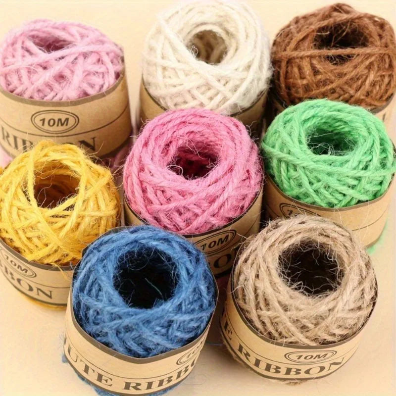 12-Roll Jute Twine Ribbon Set – Crafts, Bows & Décor Jute Twine Set Babs