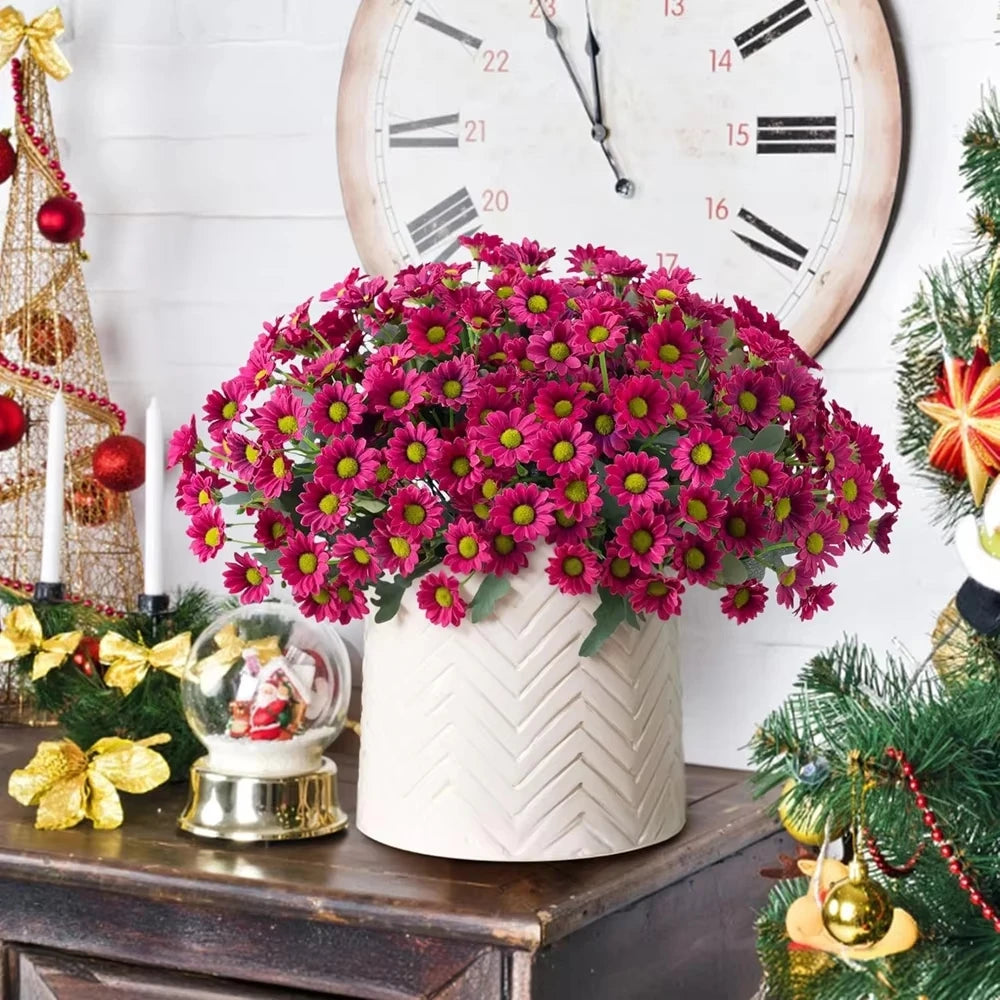 Silk Daisy Artificial Flowers Bouquet – Wedding & Home Decor Artificial Flower Bouquet Babs