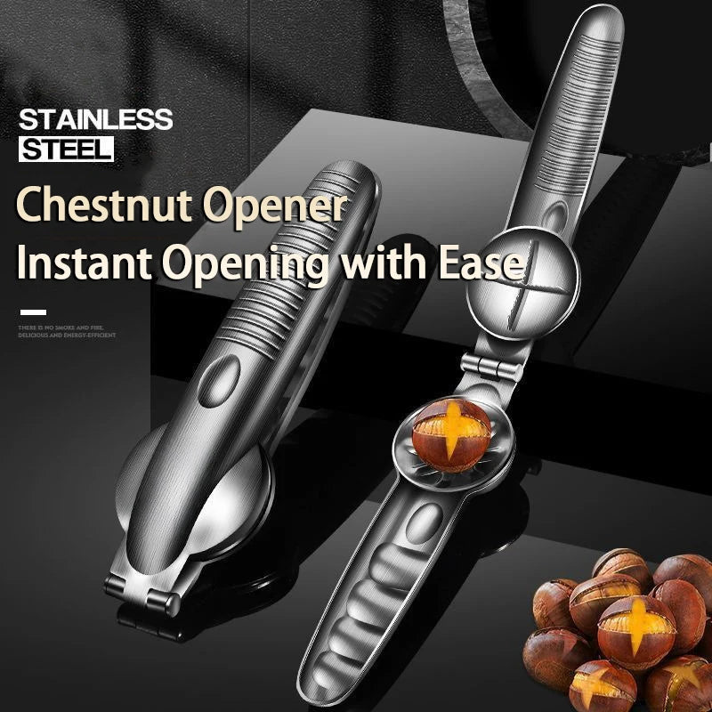 Stainless Steel Nut Cracker & Chestnut Opener Kitchen Tool Nut Cracker Tool Babs