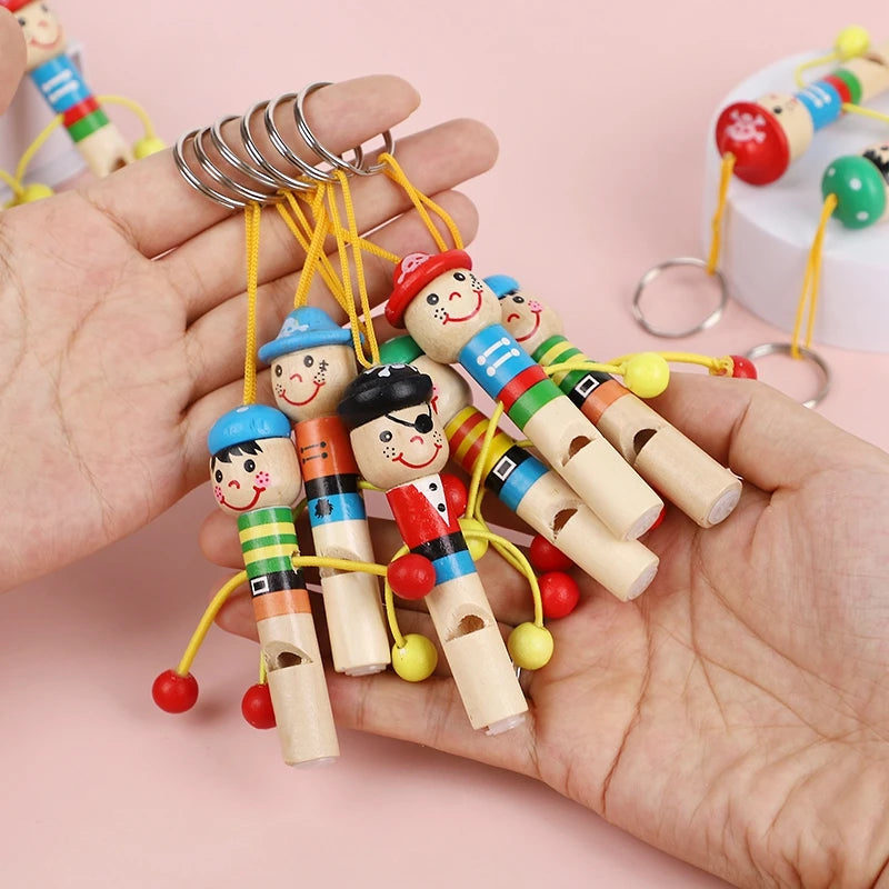 Wooden Pirate Whistles Party Favors for Kids – 5/12/20 Pcs Kids Party Whistles Babs