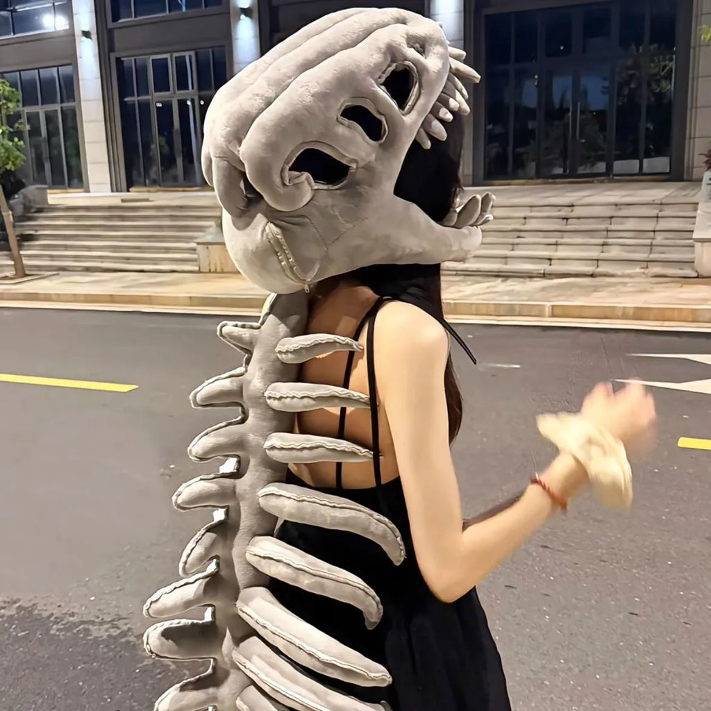 Wearable Dinosaur Skeleton Plush Cape 90/120CM Halloween Costume Halloween Costume Cape Babs
