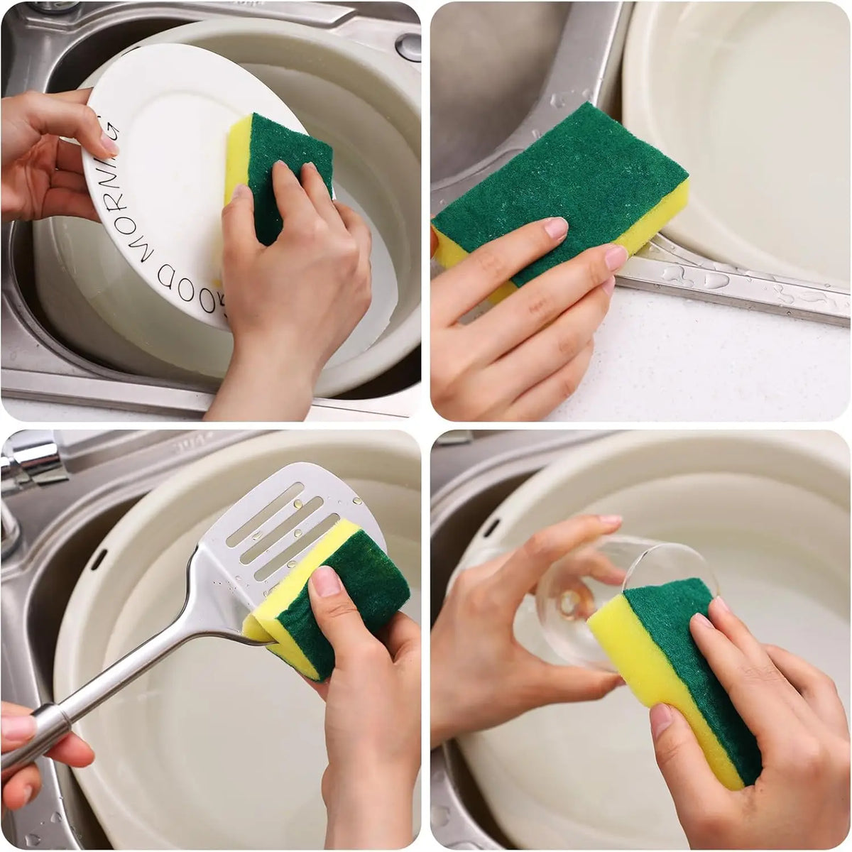 Heavy Duty Dish Scrubber Sponge – Stink-Free Kitchen Cleaning Kitchen Scrubber Sponge Babs