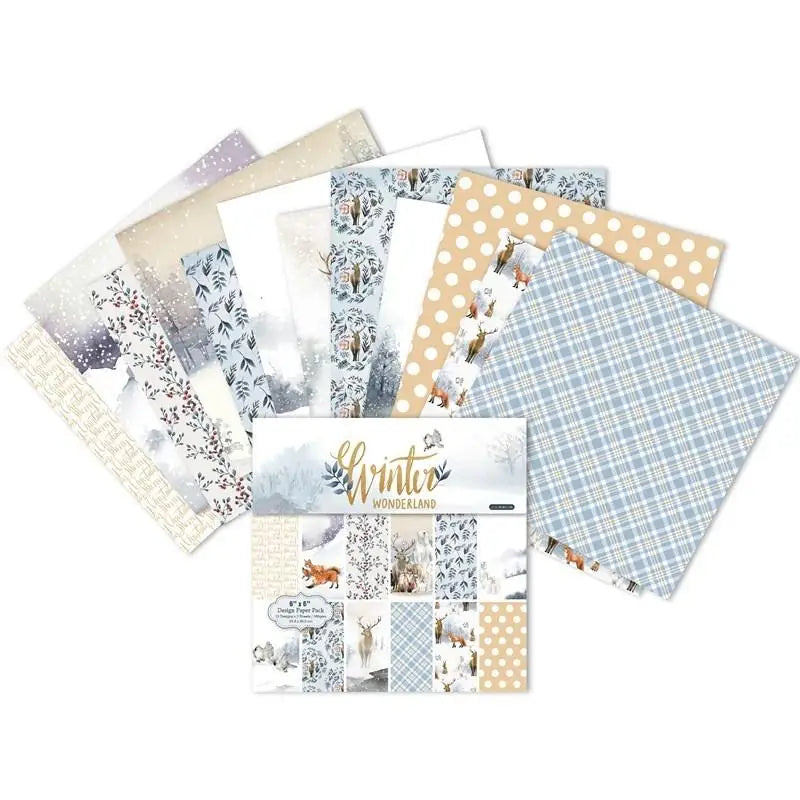 24 Sheets Animal Craft Paper Pads – Scrapbooking & Origami Craft Paper Pad Babs