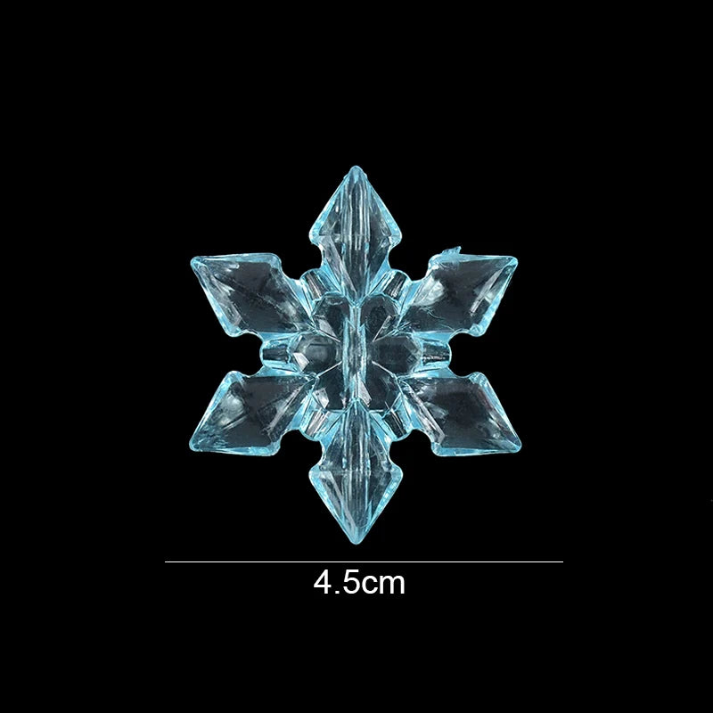 10Pcs Acrylic Snowflake Christmas Ornaments – Tree Pendants Christmas Ornaments Babs B09 (1)