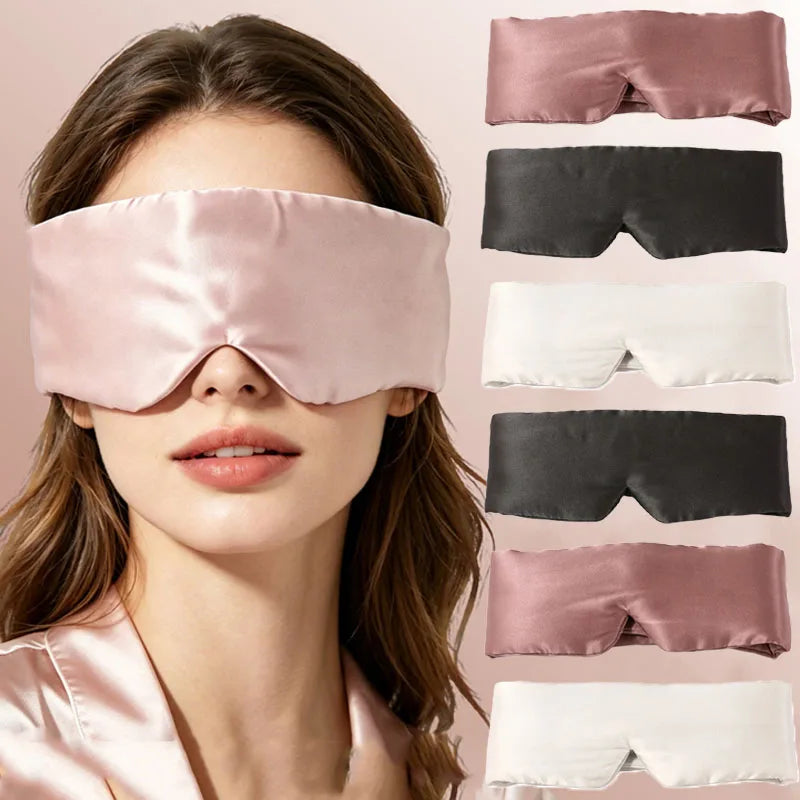 3D Contoured Blackout Sleep Mask – Silk-Like & Embroidered Sleep Eye Mask Babs