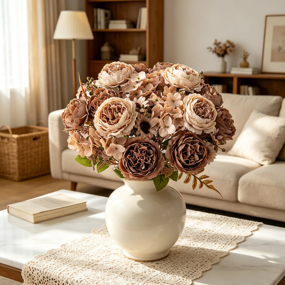 Silk Persian Peony Artificial Flowers for Wedding & Home Decor Artificial Silk Flowers Babs