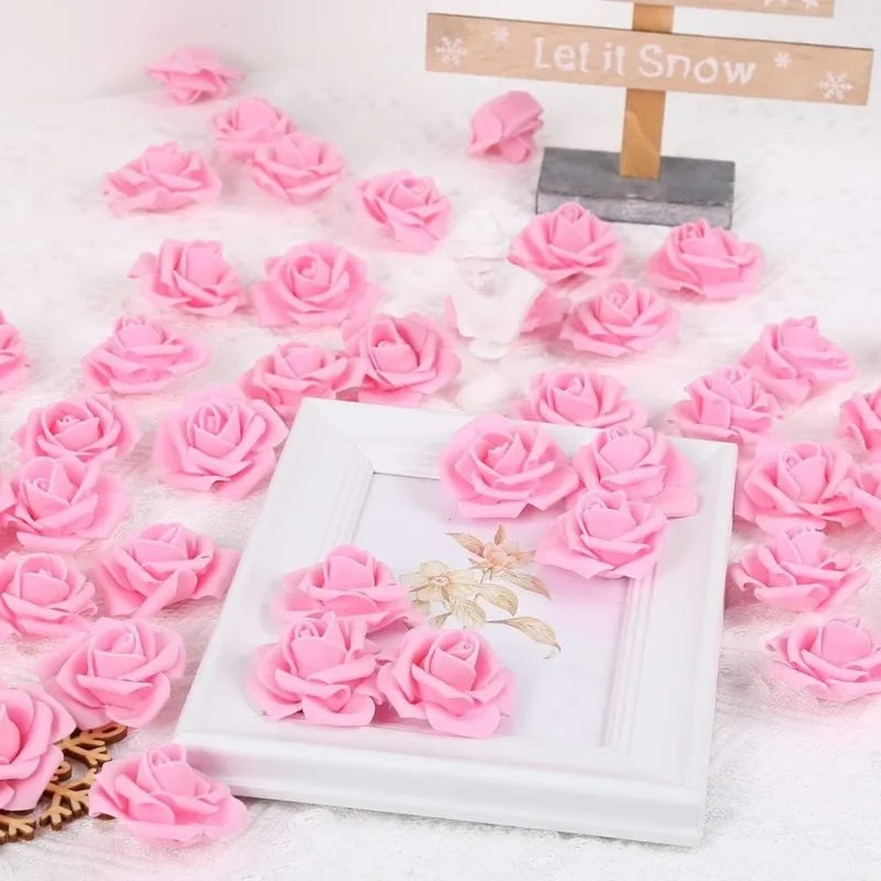 Artificial PE Rose Flower Heads 10/20Pcs – Wedding & Home Decor Artificial Flowers Babs