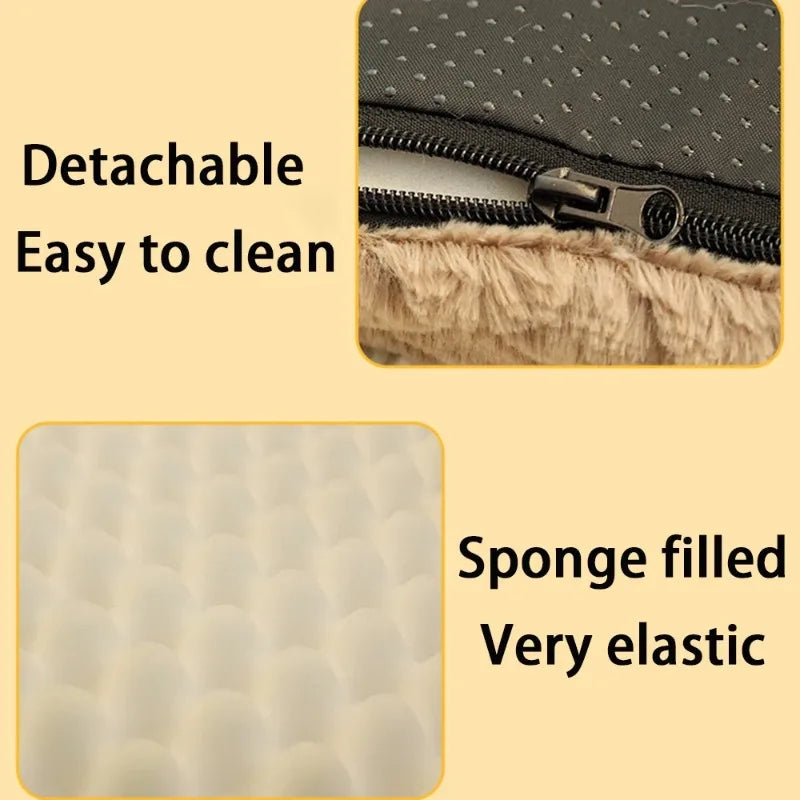 3D Foam Dog Bed | Washable Faux Fur, Waterproof, Anti-Slip Dog Bed Babs