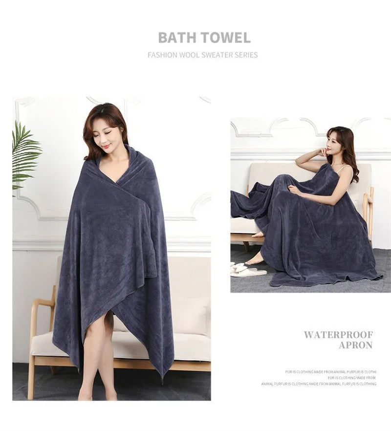Super Large Microfiber Bath Towel – Soft, Quick-Dry, No Fading Microfiber Bath Towel Babs