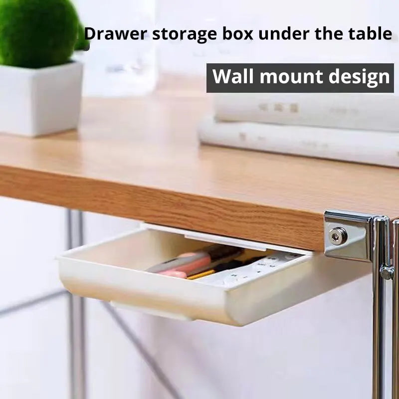 Self-Adhesive Under-Desk Drawer Box – No-Drill Storage Under-Desk Drawer Organizer Babs