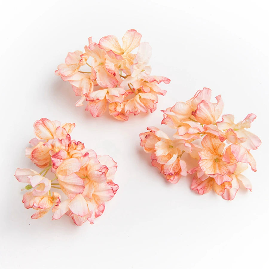 10 Artificial Silk Hydrangea Heads – DIY Wedding Floral Decor Artificial Silk Flowers Babs Color 11 10pieces