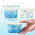Snowflake Disposable Paper Bowls – Party Ice Cream Snack Cups Disposable Party Bowls Babs B 30pcs