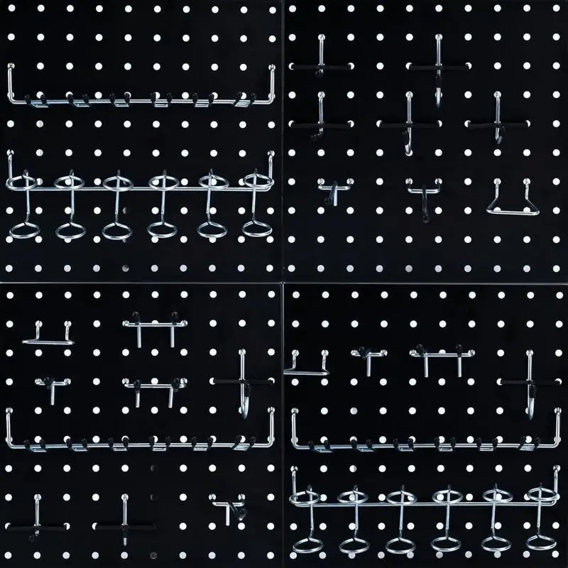 170PCS Pegboard Hooks Set 1/4 & 1/8 Inch | Garage Tool Organizer Pegboard Hook Set Babs