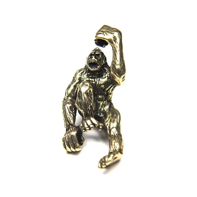 Brass Gorilla Paracord Bead – DIY Lanyard & Bracelet Pendant Paracord Bead Pendant Babs A