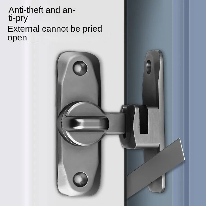 Aluminum Alloy Door Latch – 90°/180° Sliding Bolt Lock Door Latch Bolt Babs