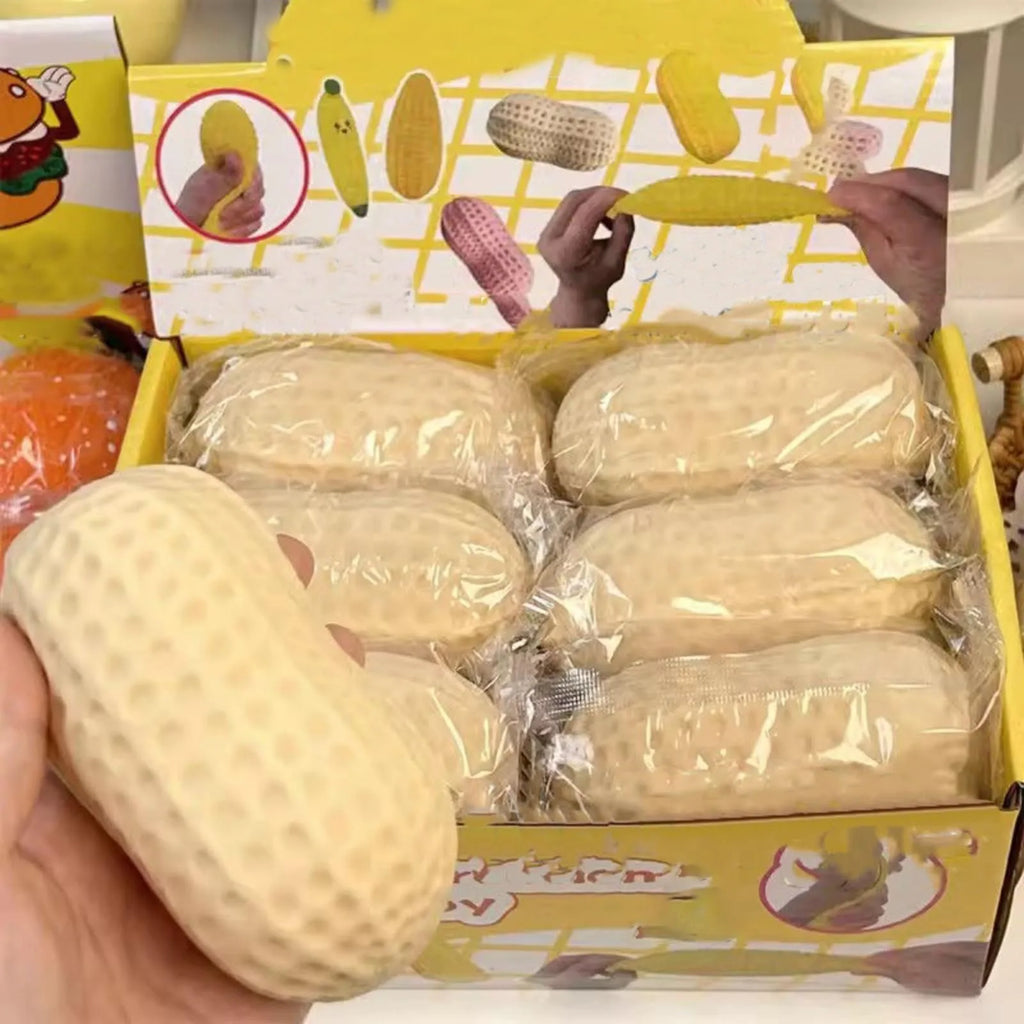Squishy Peanut Slow-Rise Fidget Toy Set – 7pcs Party Gift Squishy Fidget Toy Babs