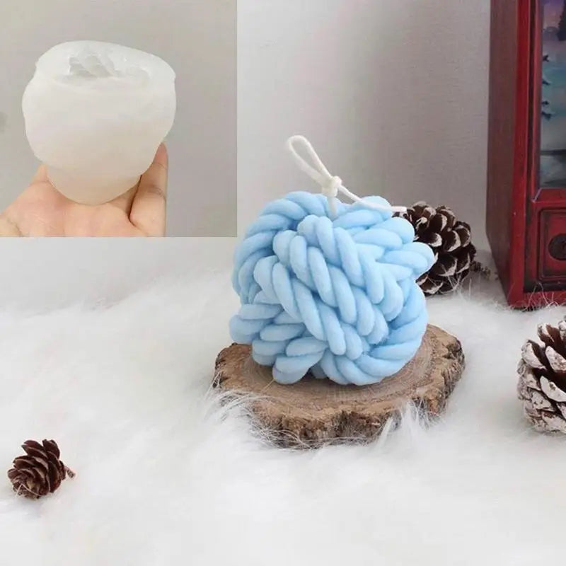 3D Woolen Ball Silicone Mold for Candles & Soap – DIY Craft Silicone Candle Mold Babs