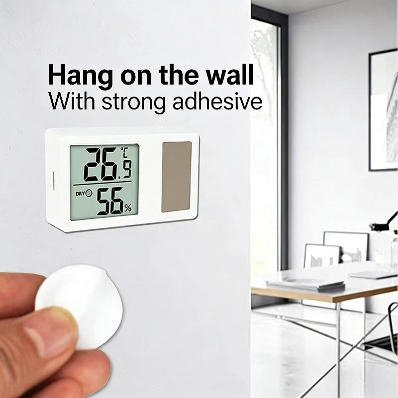 Solar Digital Thermometer Hygrometer – Indoor Temp & Humidity Monitor Digital Thermometer Hygrometer Babs