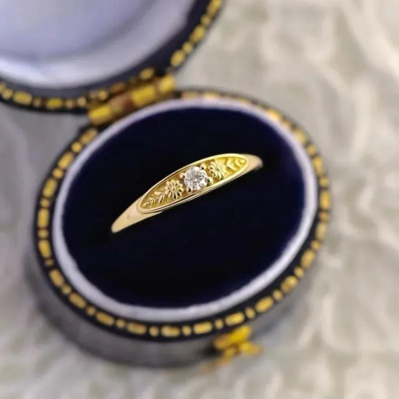 Flower Shape Zircon Fashion Ring for Women | Cute & Stylish Fashion Ring Babs