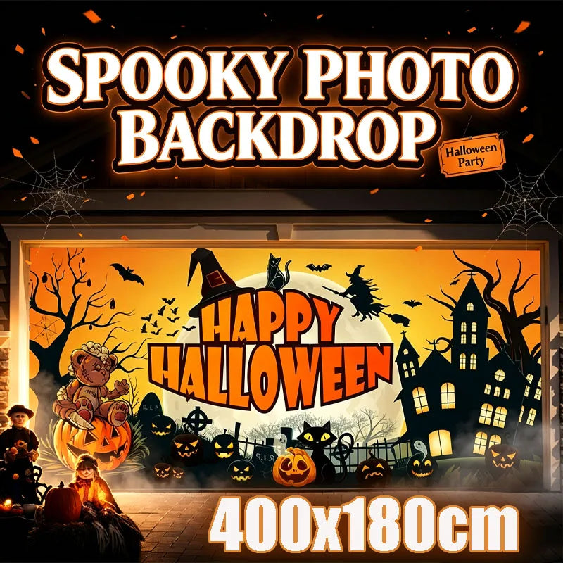 Halloween Backdrop Banner Tapestry – Scary Wall Hanging Decor Halloween Wall Tapestry Babs
