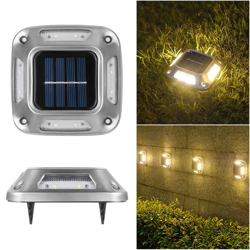 8 LED Solar Ground Light – Waterproof Outdoor Garden Driveway Lamp Solar Ground Light Babs