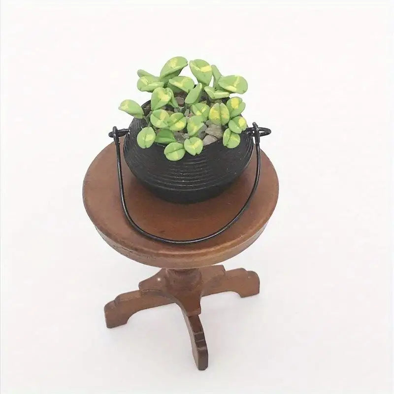 Miniature Dollhouse Hanging Flower Pot – Simulation Plant Ornament Miniature Ornament Babs