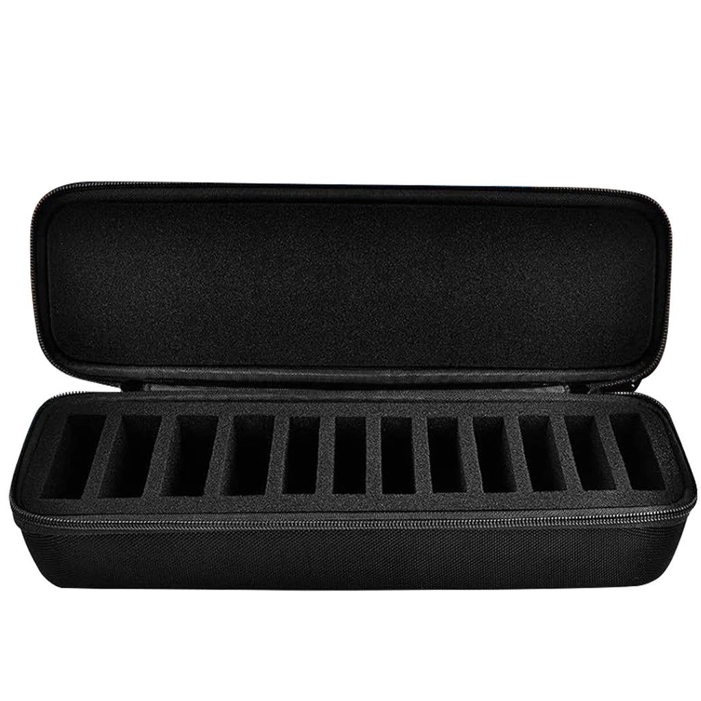 12-Slot Clipper Blade Case – Organizer for Andis & Oster Blades Blade Storage Case Babs black