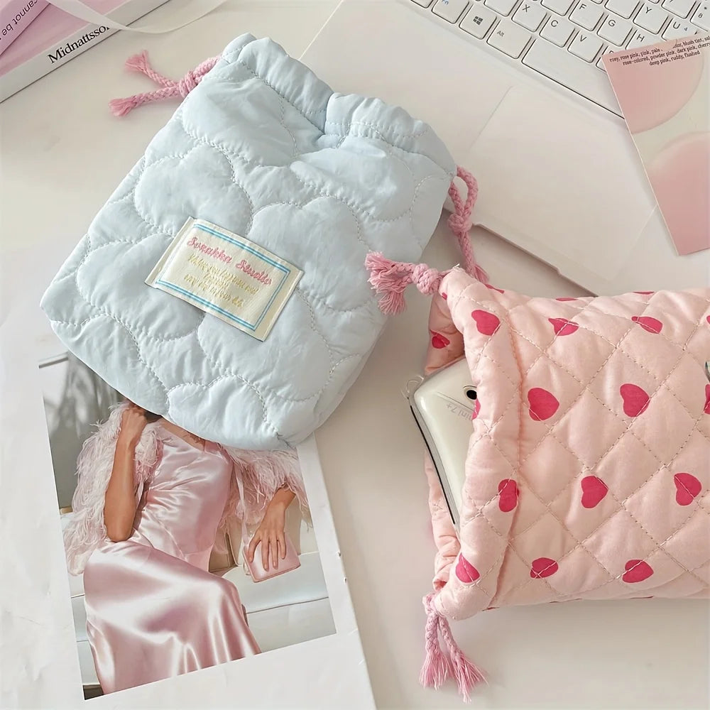 Cute Drawstring Makeup & Camera Storage Bag | Travel Pouch Drawstring Storage Bag Babs