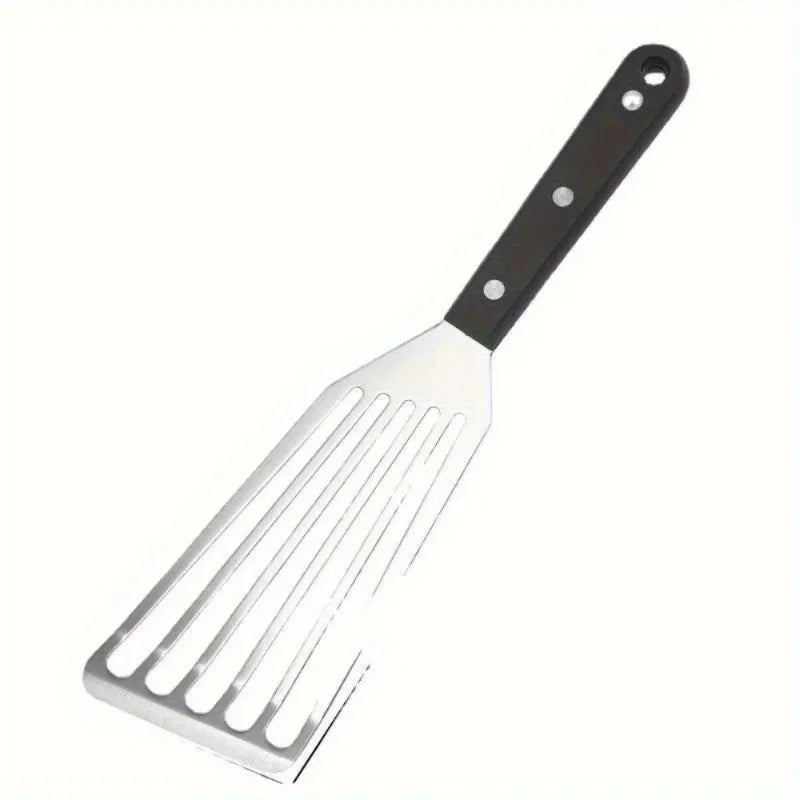 Stainless Steel Slotted Fish Spatula – Multi-Purpose Kitchen Tool Kitchen Spatula Babs Black-L